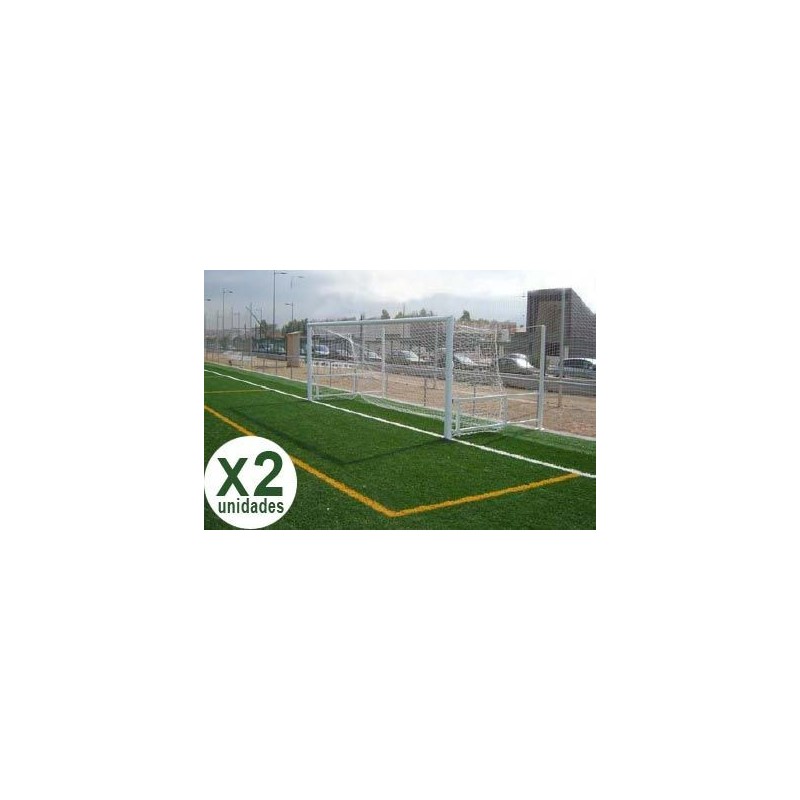 Juego Porterías Fútbol 8 ABATIBLES - Aluminio Oval
