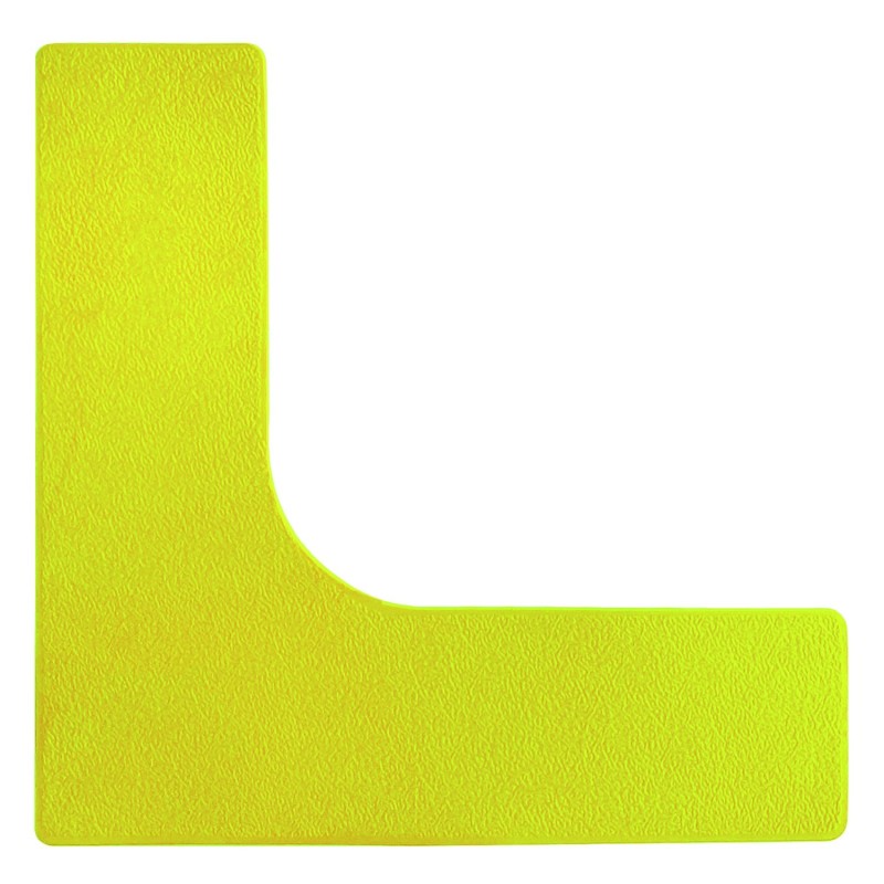 corner de marcaje amarillo