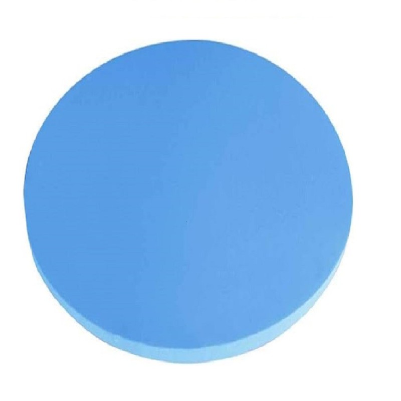 tapiz circular de color azul para tus ejericios en la piscina